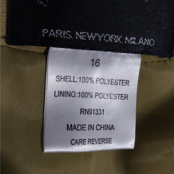 NWT! MILANO! STUNNING CELERY GREEN BERIBBONED & BEADED 3 PC SUIT SET! SZ 16 - Picture 12 of 16